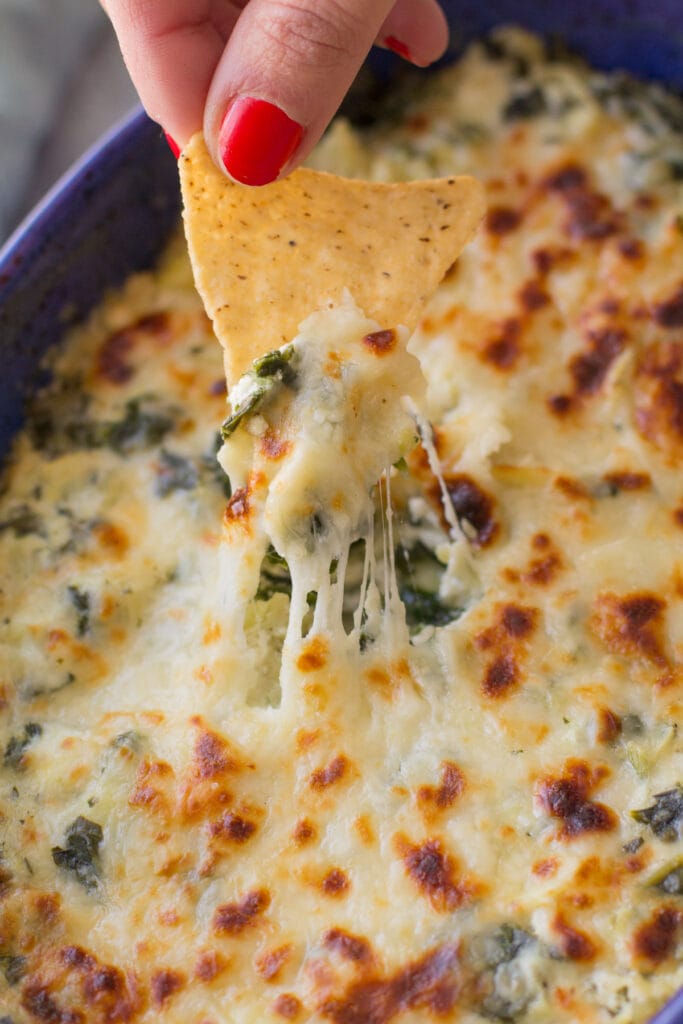 Healthy Spinach Artichoke Dip