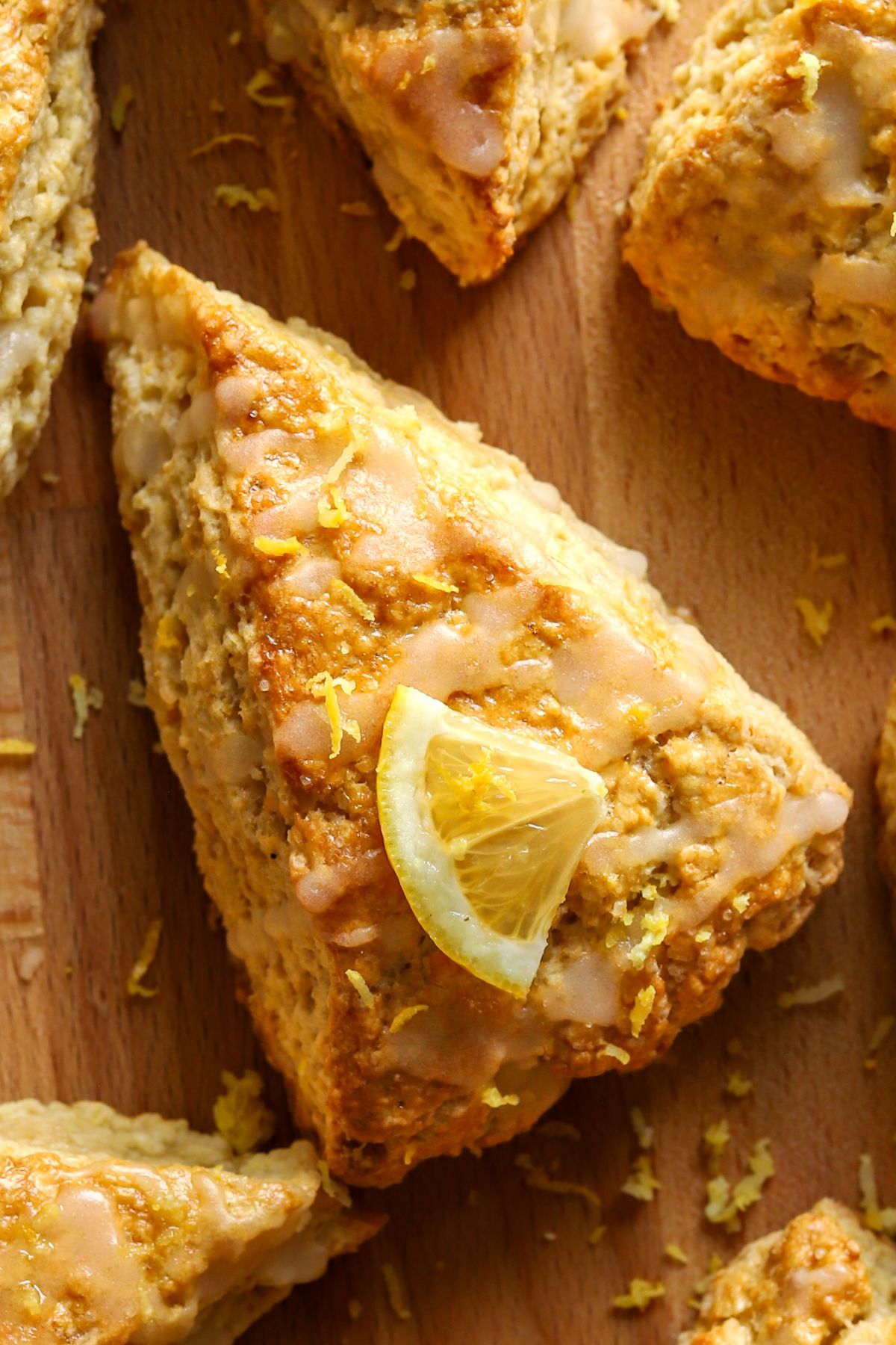 Easy Lemon Ginger Cottage Cheese Scones