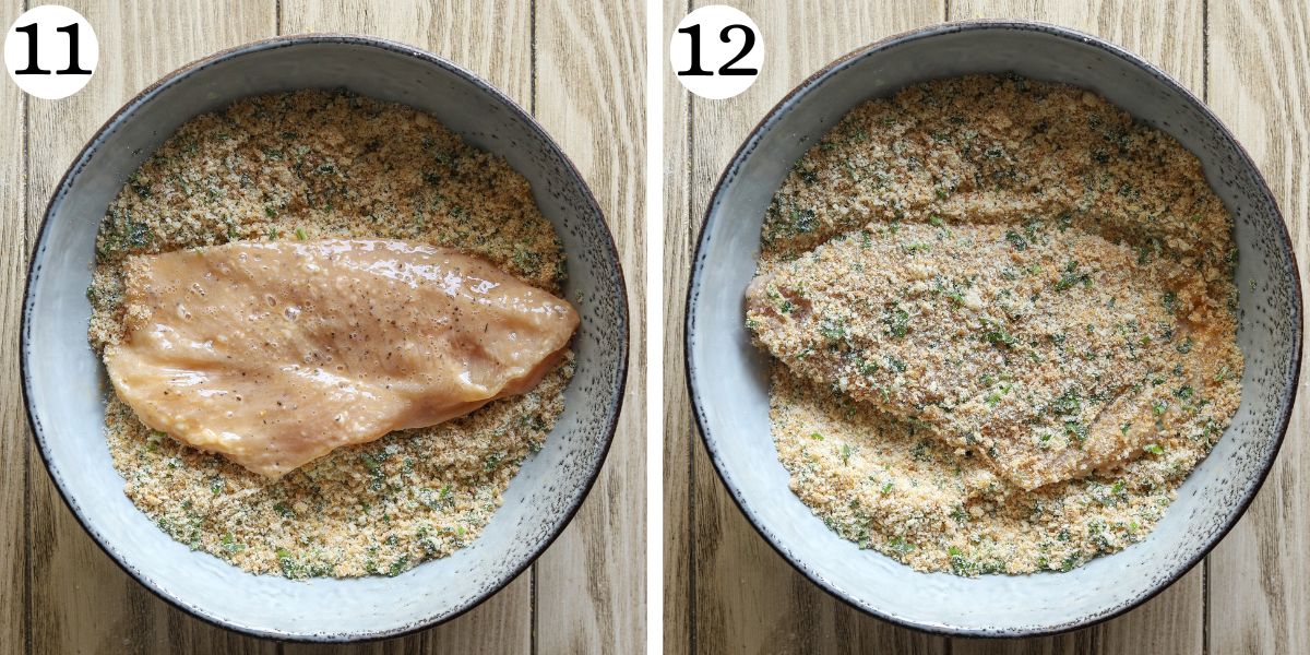Garlicky Baked Chicken Parmesan Steps 11-12