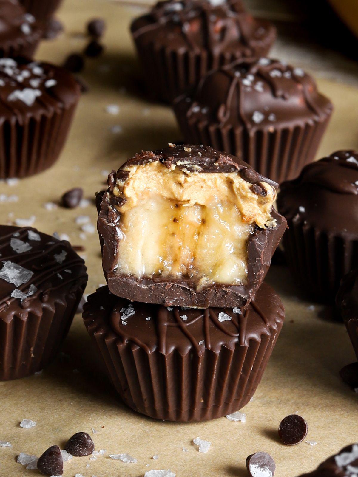 Frozen Protein Banana Chocolate Bites