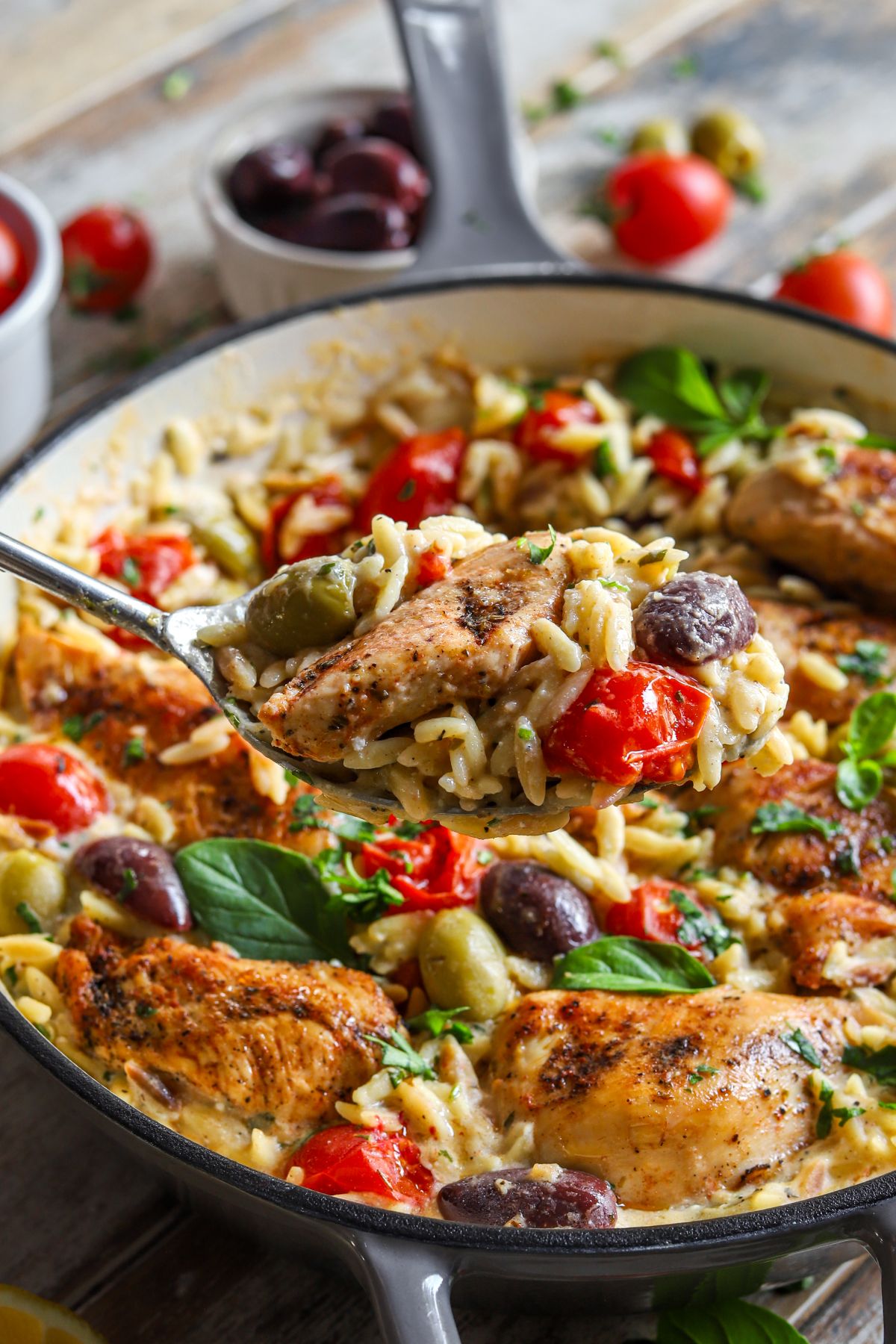 Delicious Greek Chicken Orzo