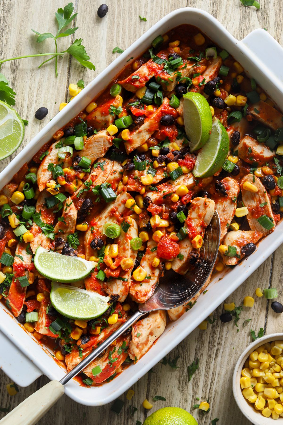 Delicious Salsa Chicken Bake