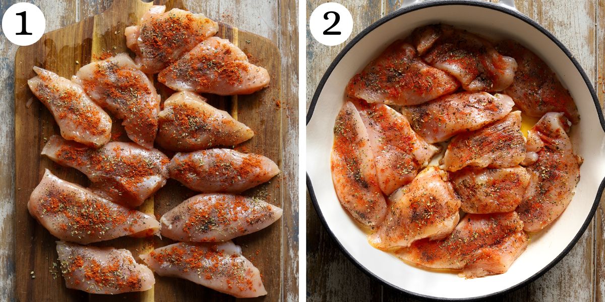 Tasty Greek Chicken Orzo Steps 1-2