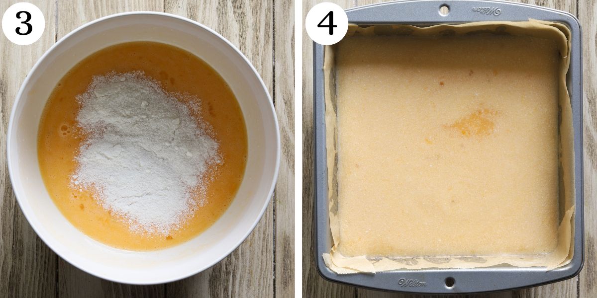 Tasty Lemon Bars Steps 3-4