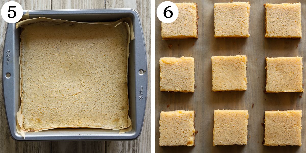 Quick Lemon Bars Steps 5-6
