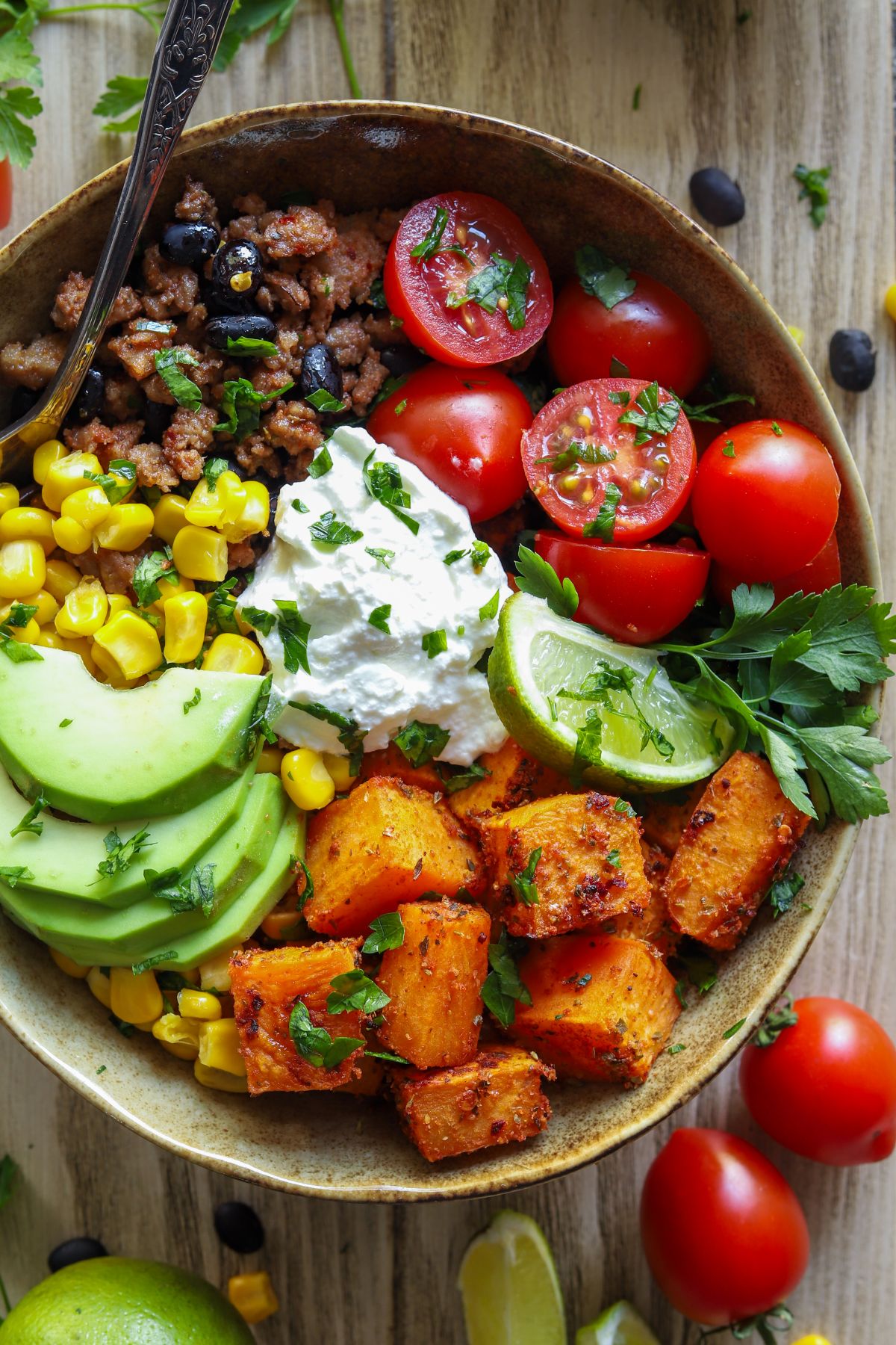 Delicious Sweet Potato Taco Bowls