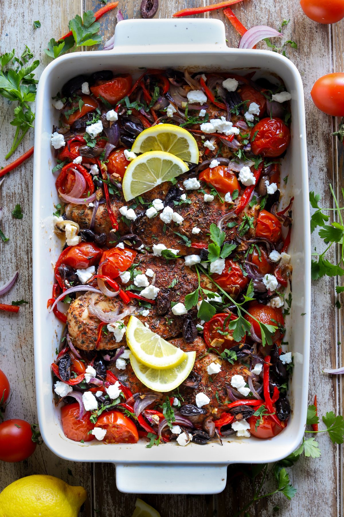 Savory Mediterranean Chicken Bake