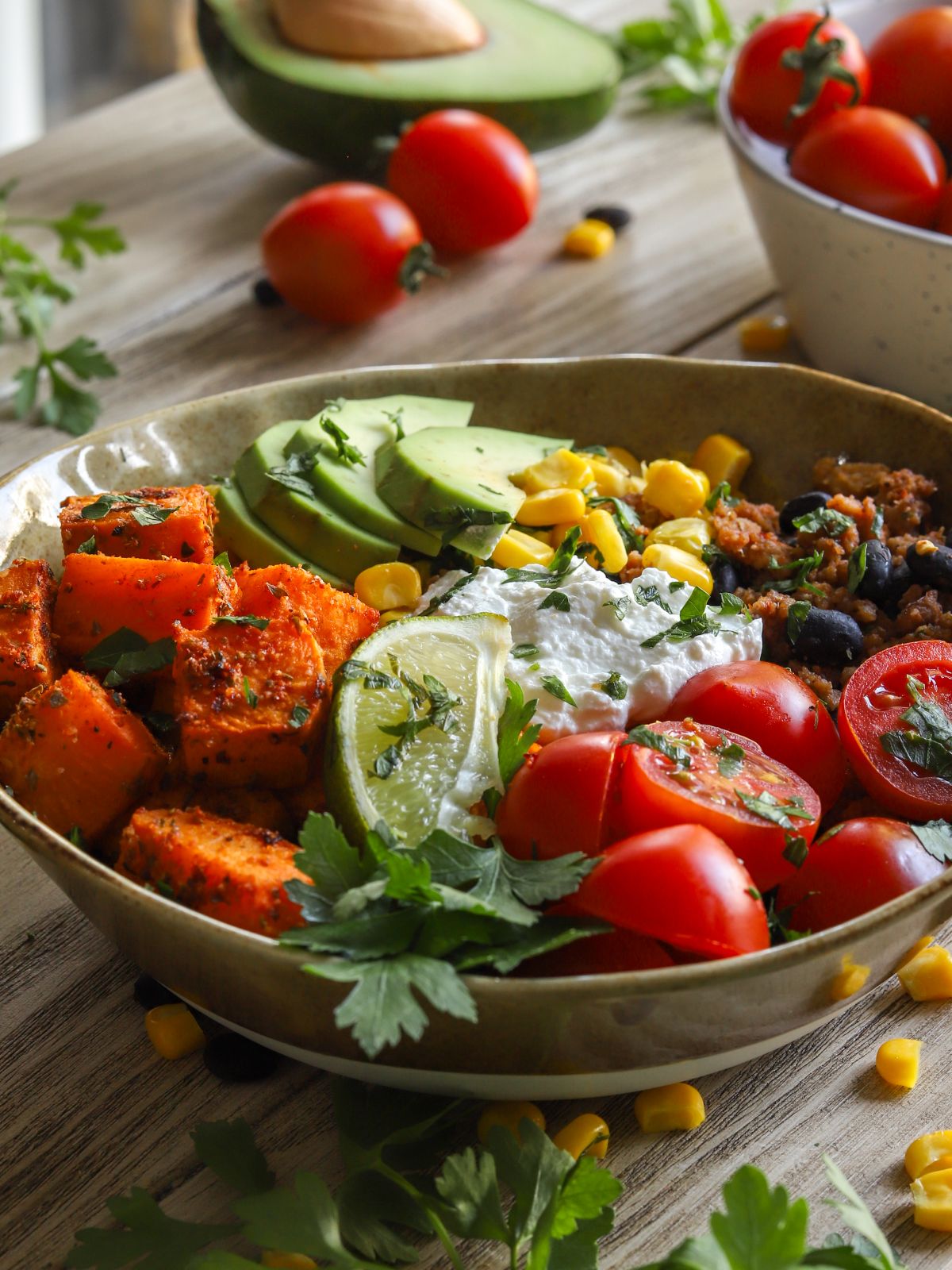 Tasty Sweet Potato Taco Bowls