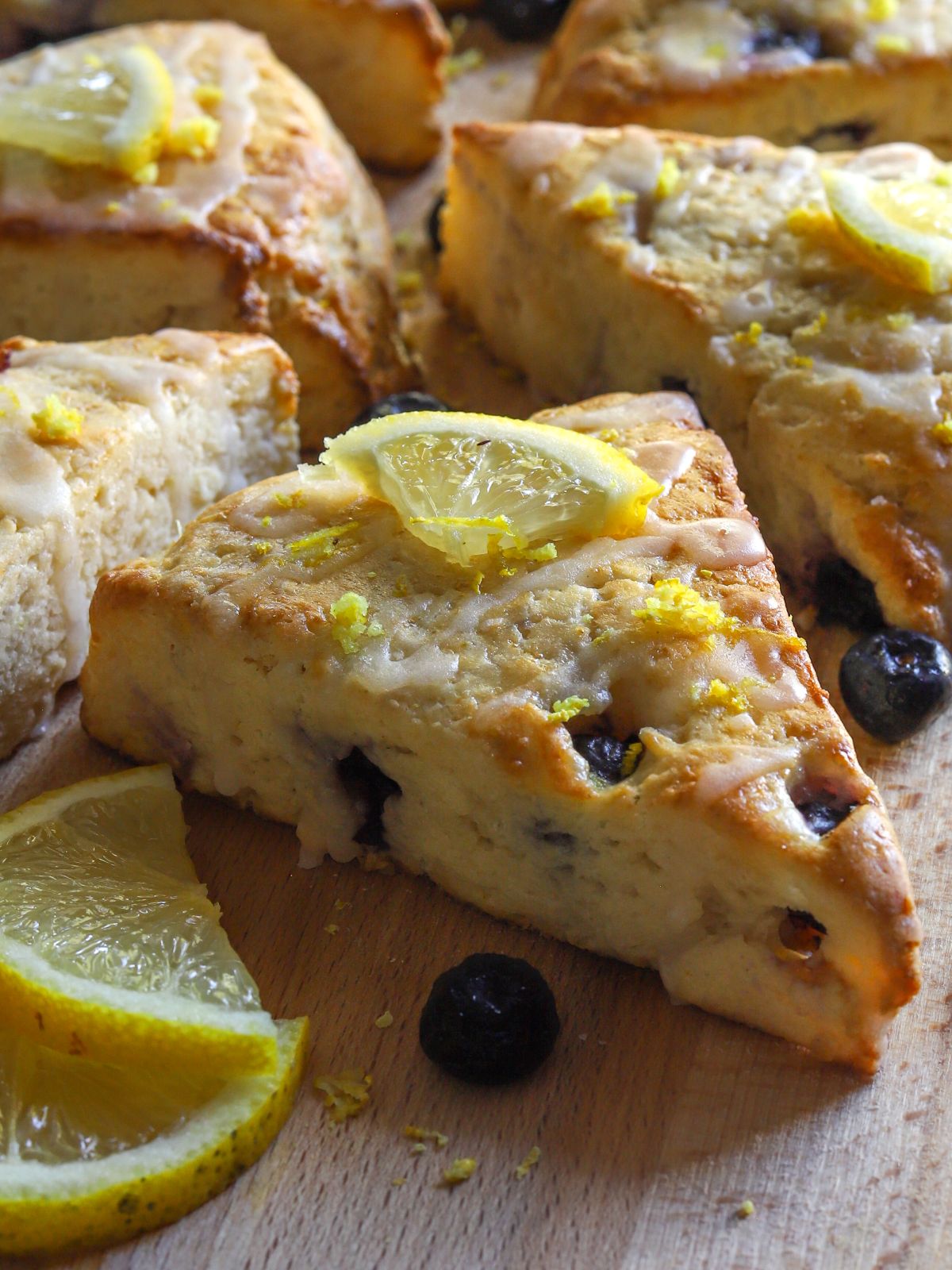 Gluten Free Lemon Blueberry Cottage Cheese Scones