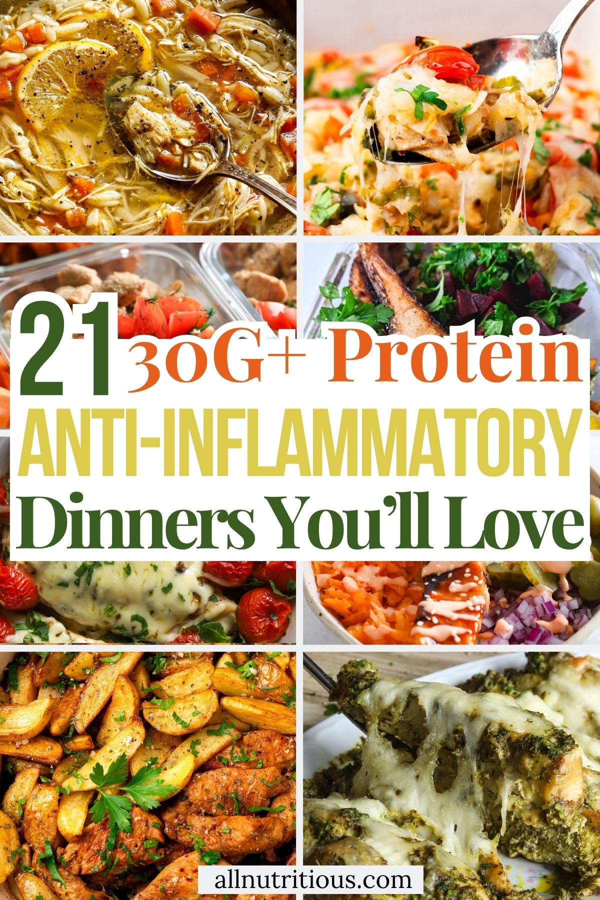 21 High Protein Anti-Inflammatory Dinners with 30G+ Protein