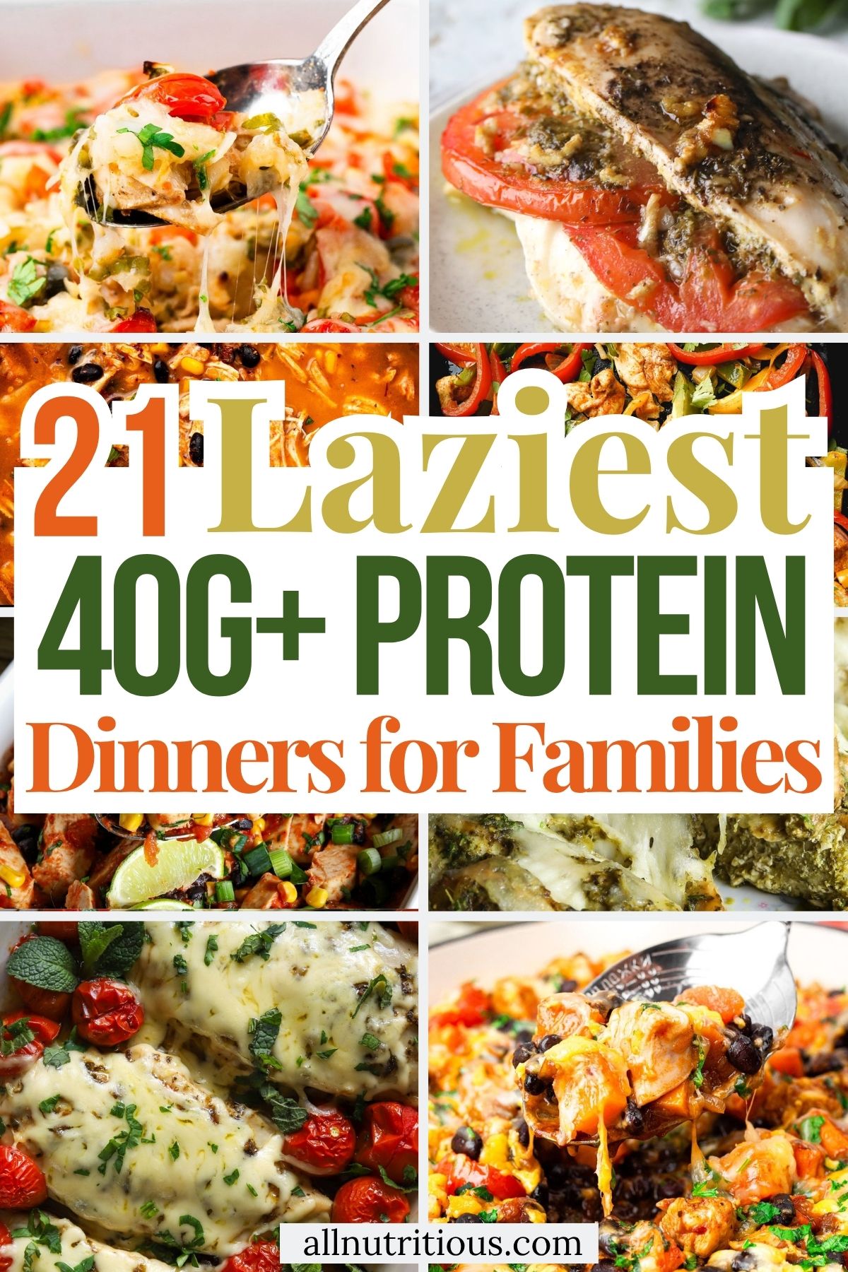 21 Lazy 40G+ Protein Dinners for Families