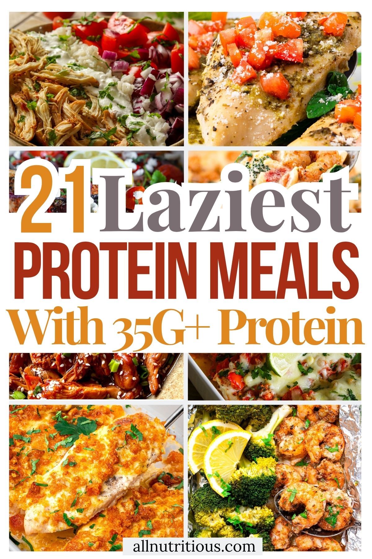 21 Lazy High Protein Meals With 35G+ Protein