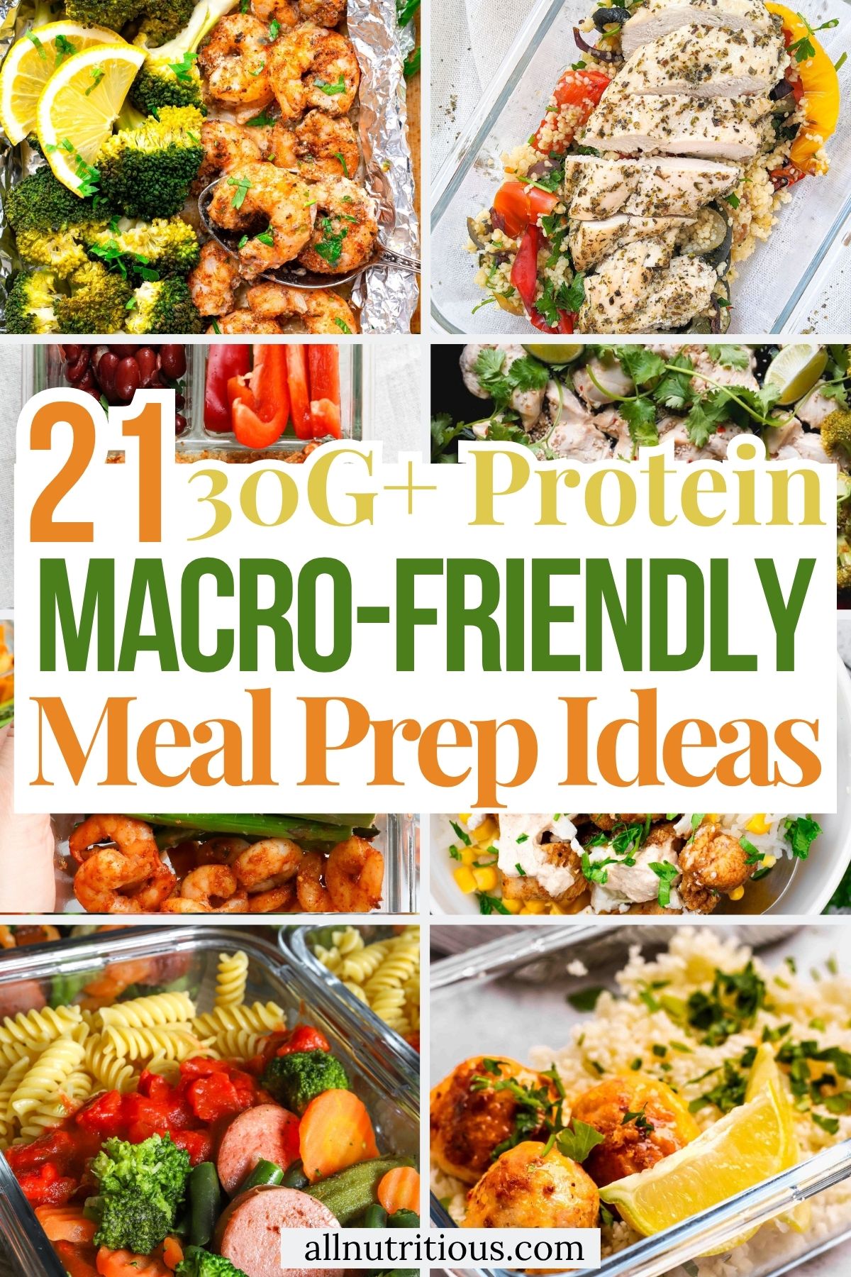 21 Macro-Friendly 30G+ Protein Meal Prep Ideas