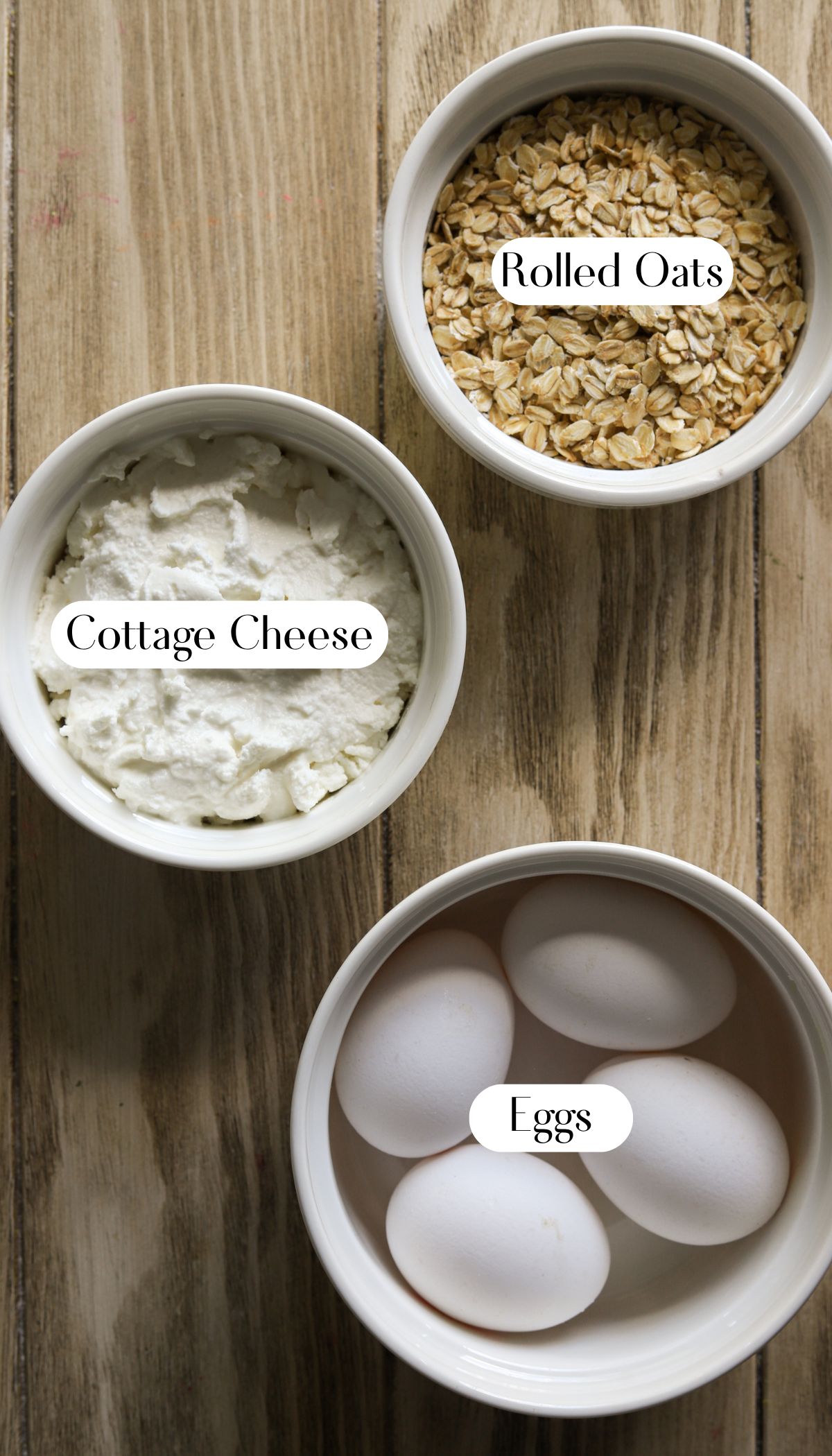 Quick Cottage Cheese Oat Pancakes Ingredients