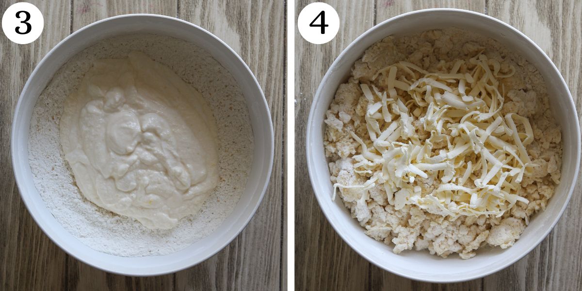 Quick Lemon Cottage Cheese Scones Steps 3-4