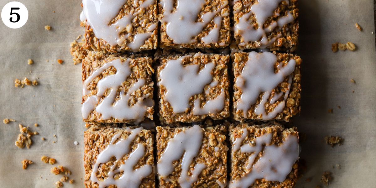 Healthy Cinnamon Roll Baked Oatmeal with Cottage Cheese Step 5