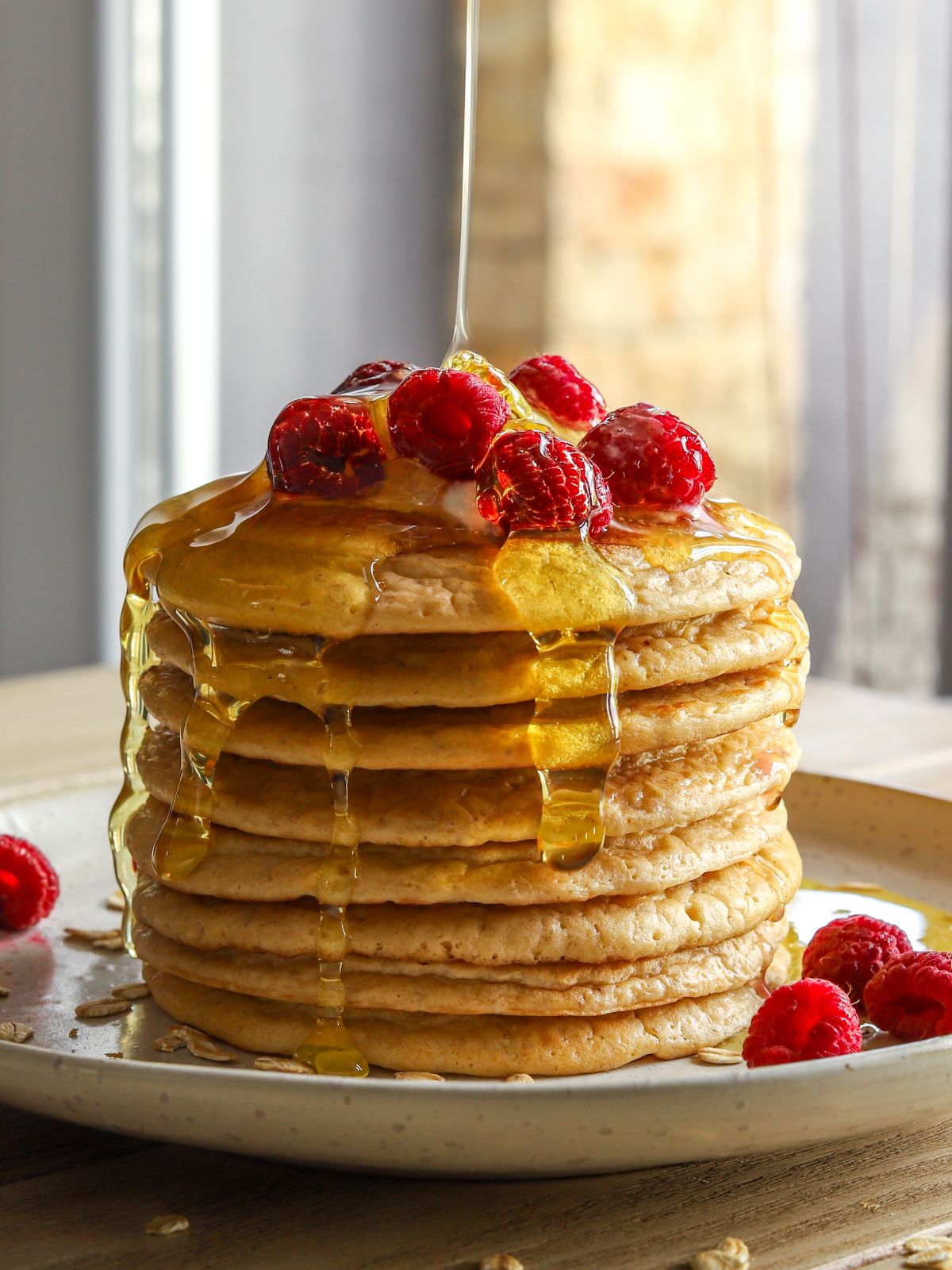 Easy Cottage Cheese Oat Pancakes