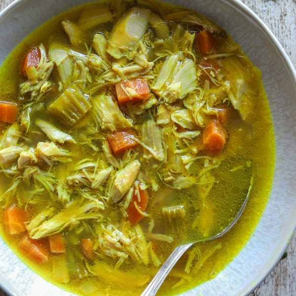 Crockpot Turmeric Chicken Soup