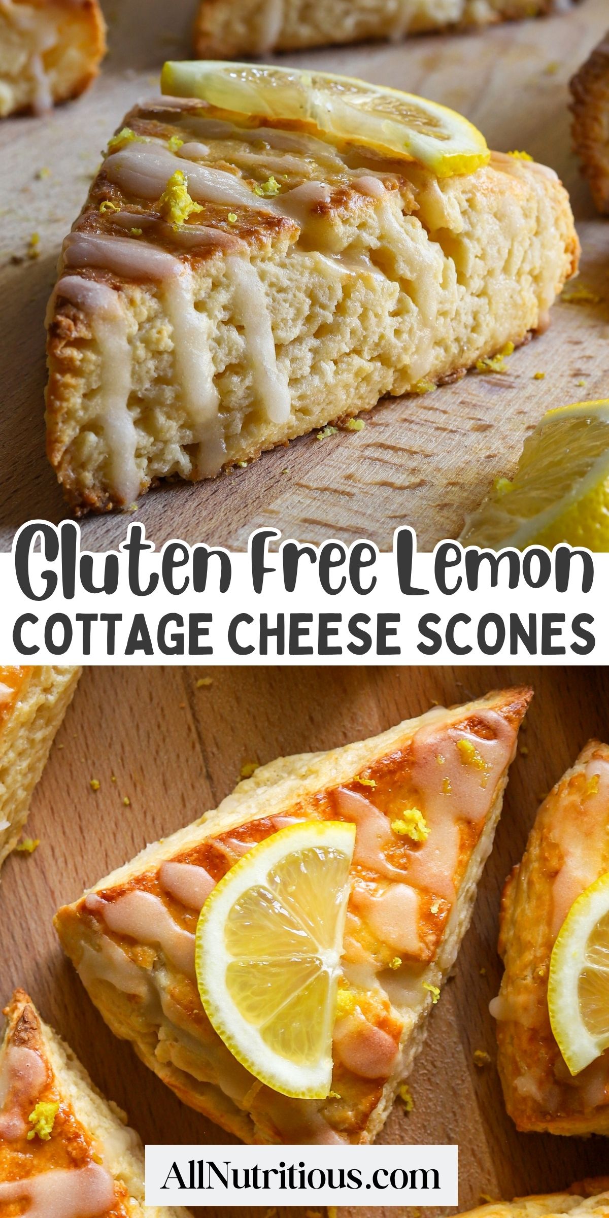 Gluten Free Lemon Cottage Cheese Scones