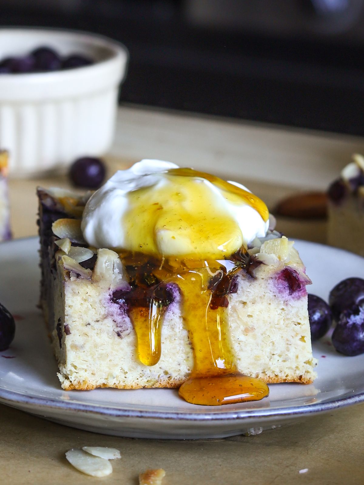 Blueberry Cottage Cheese Bake