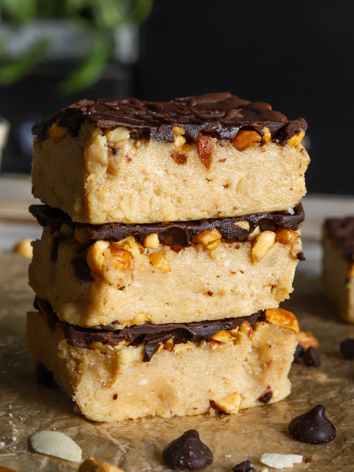 Cottage Cheese Snicker Squares