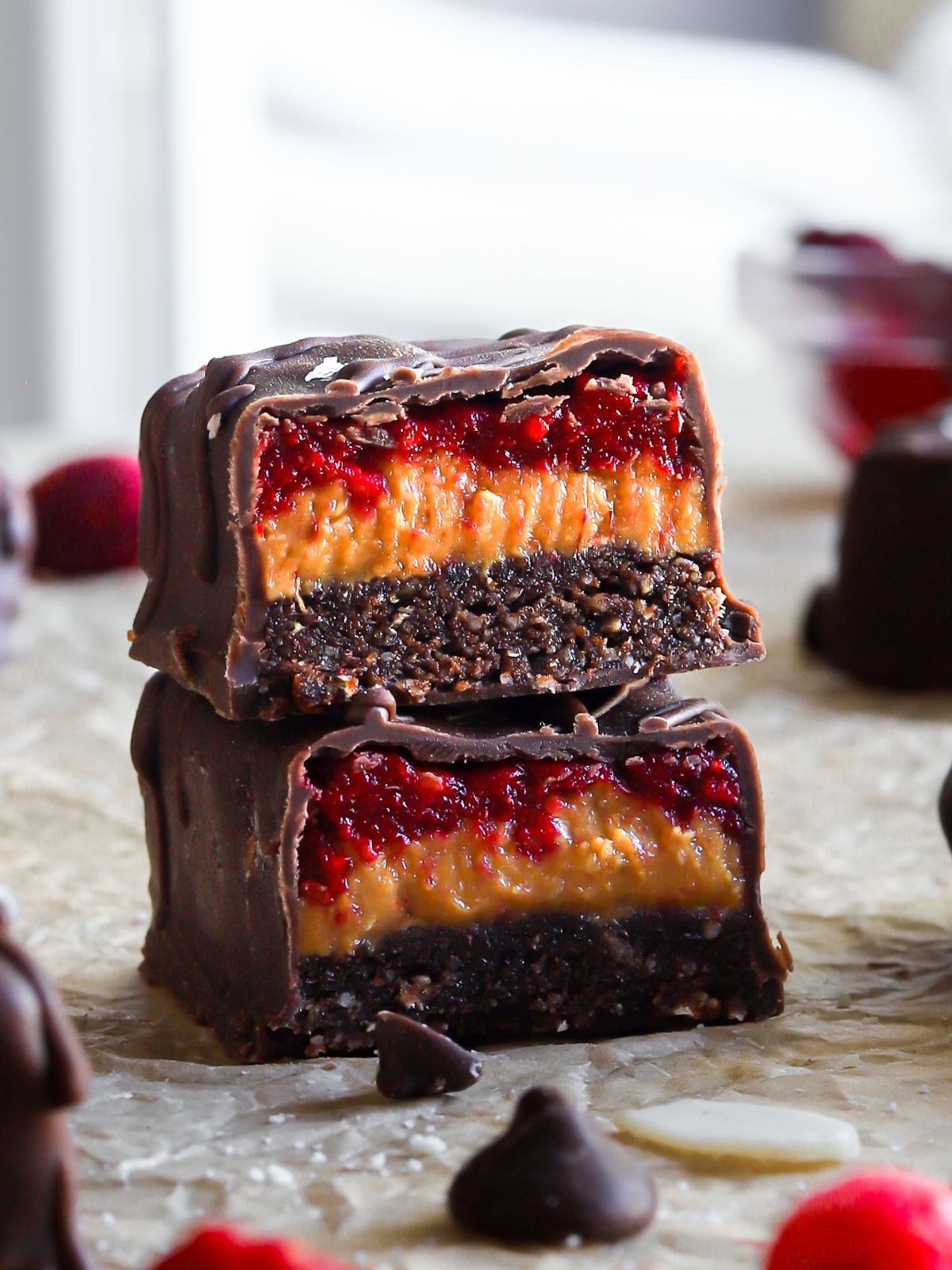 Delicious PB&J Protein Bars
