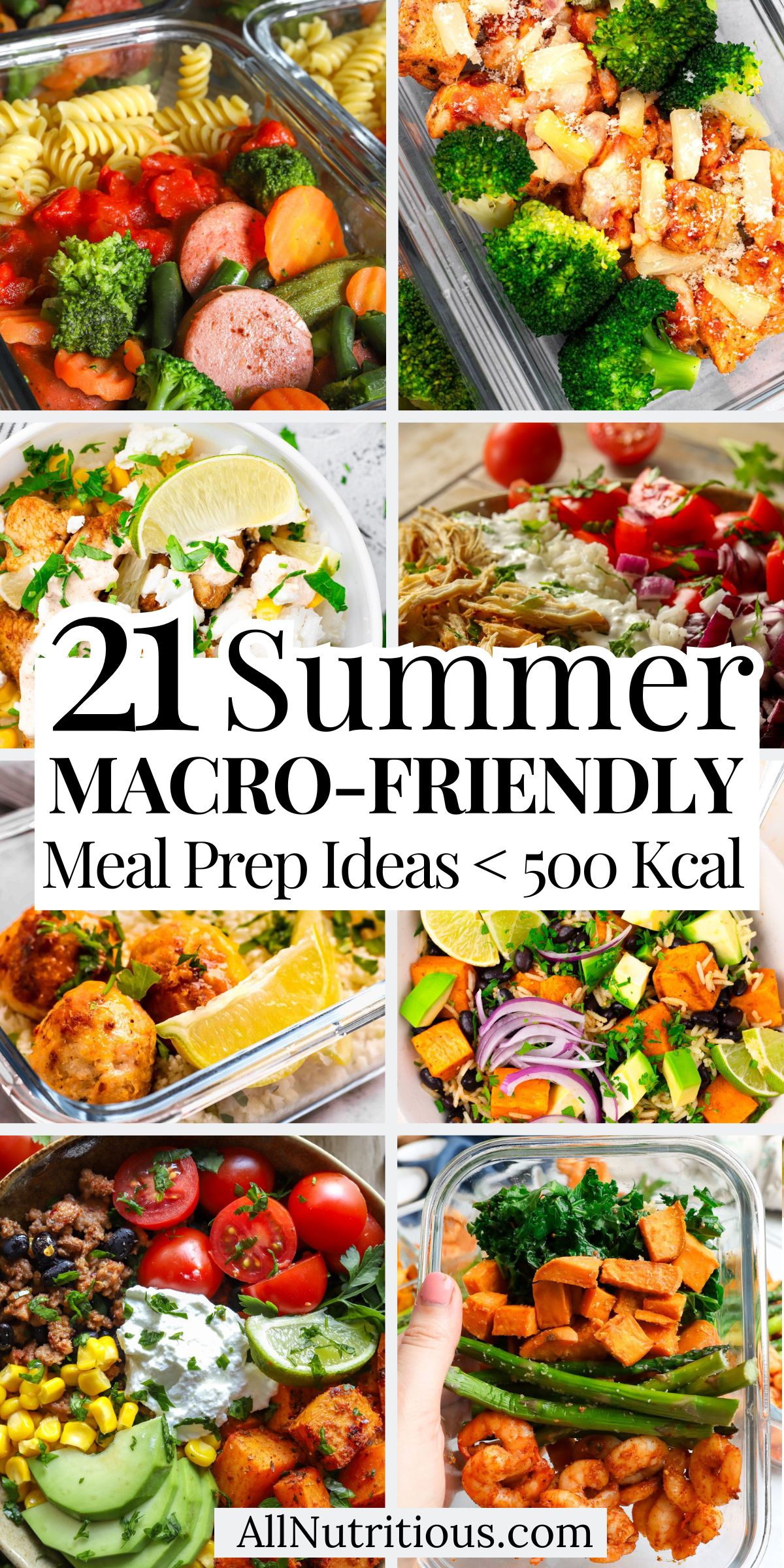 21 Summer Macro-Friendly Meal Prep Ideas Under 500 Kcal