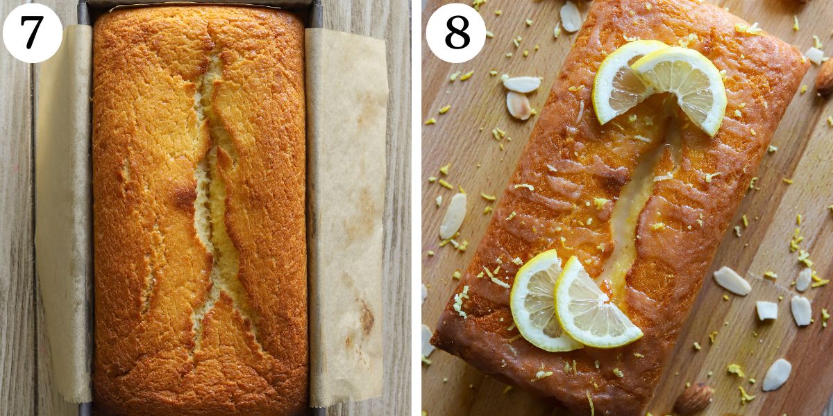 Satisfying Lemon Cake Steps 7-8