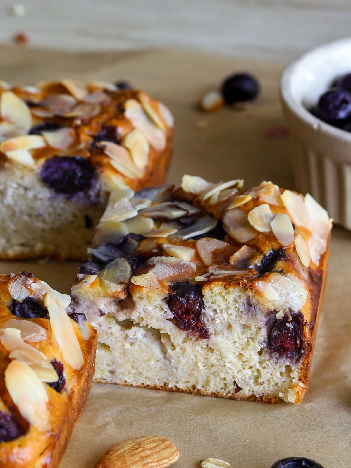 Yummy Blueberry Cottage Cheese Bake