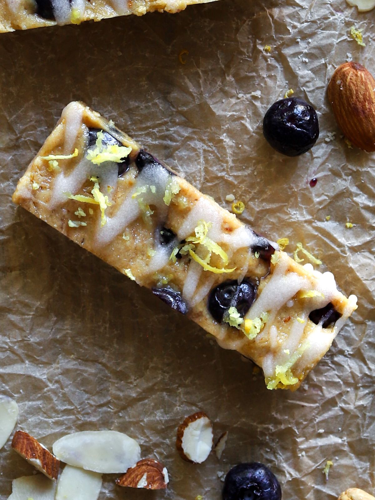 Yummy Blueberry Protein Lemon Bars