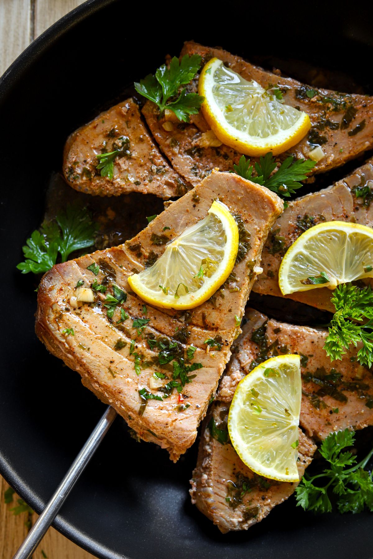 Garlic Tuna Steaks