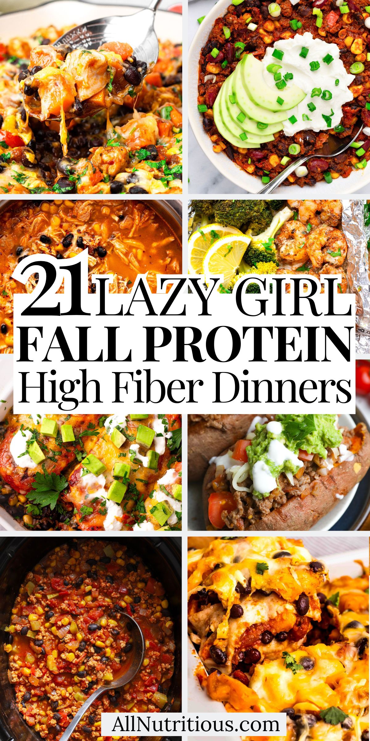 21 Lazy Fall High Protein High Fiber Dinners