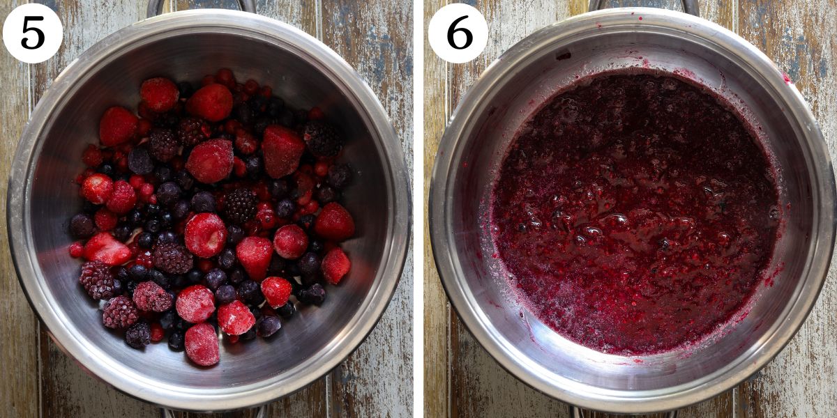 Satisfying Protein Berry Cake Steps 5-6