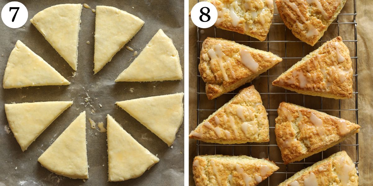 Mouthwatering Delicious Lemon Coconut Cottage Cheese Scones Steps 7-8