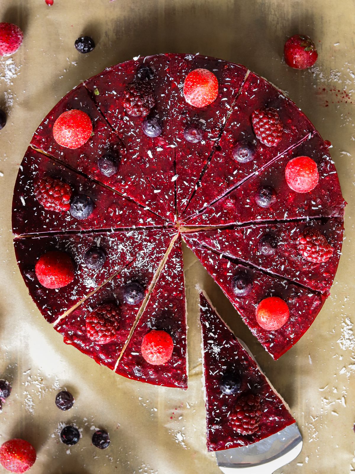 Healthy Protein Berry Cake