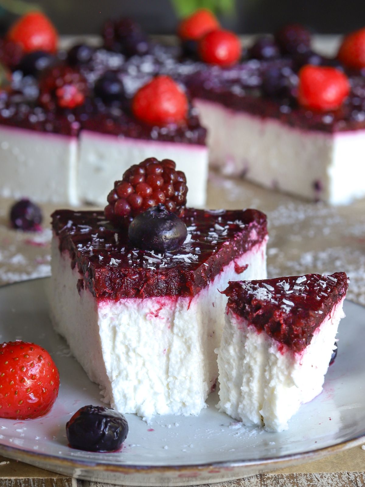 Tasty Protein Berry Cake