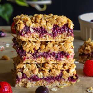 Berry Protein Oat Bars