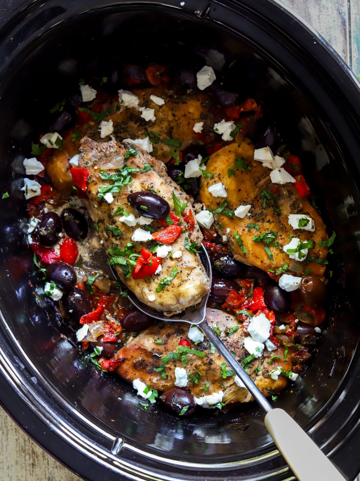 Crockpot Greek Chicken