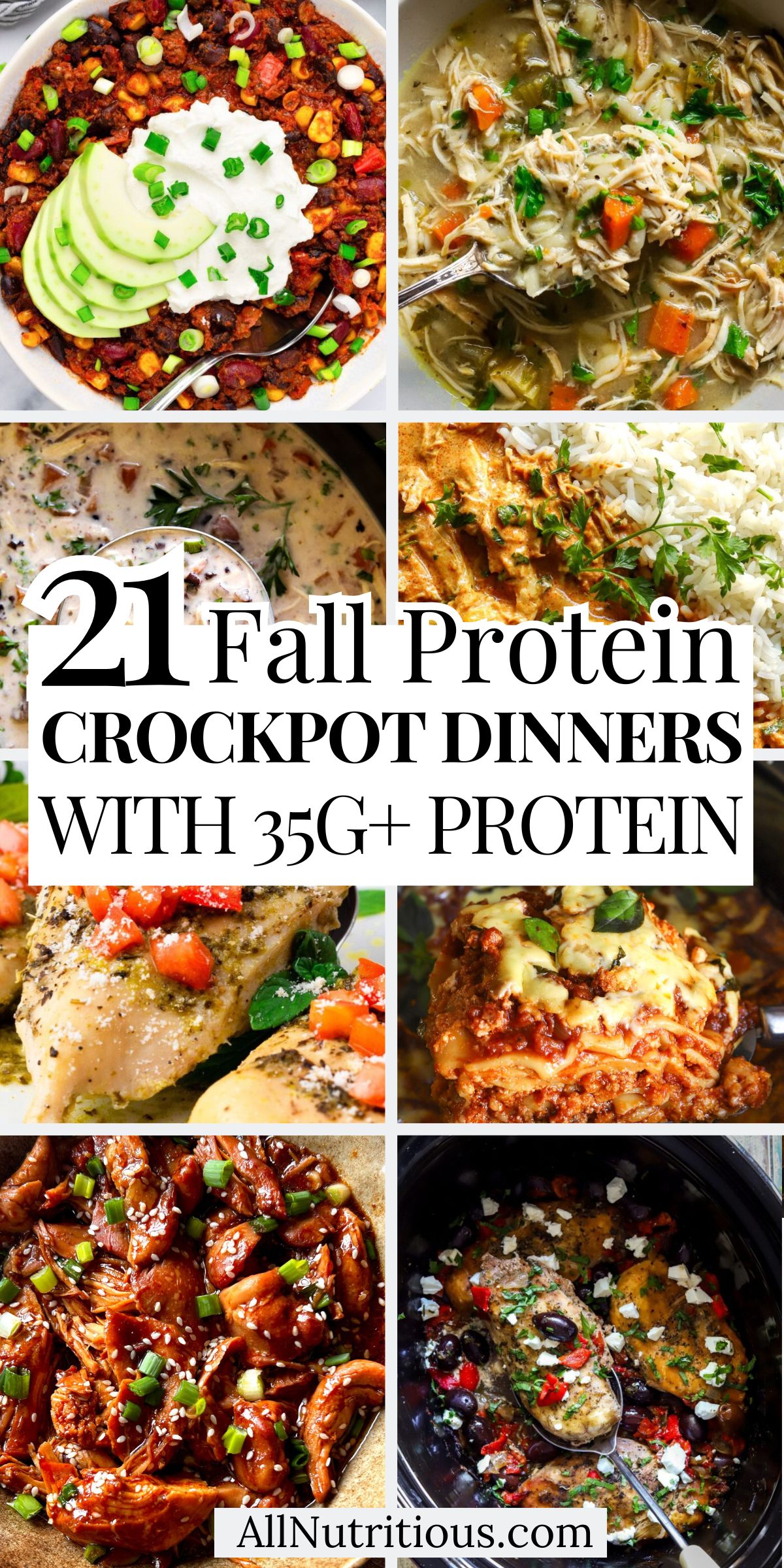 21 Fall Protein Crockpot Dinners with 35+G Protein