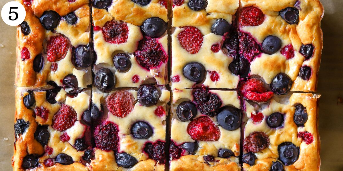 Satisfying Cottage Cheese Berry Protein Cake Step 5