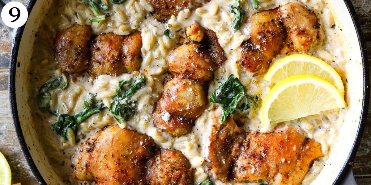 Satisfying Lemon Chicken Orzo Step 9