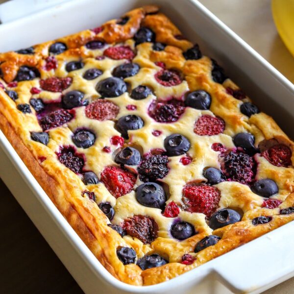 Cottage Cheese Berry Protein Bake