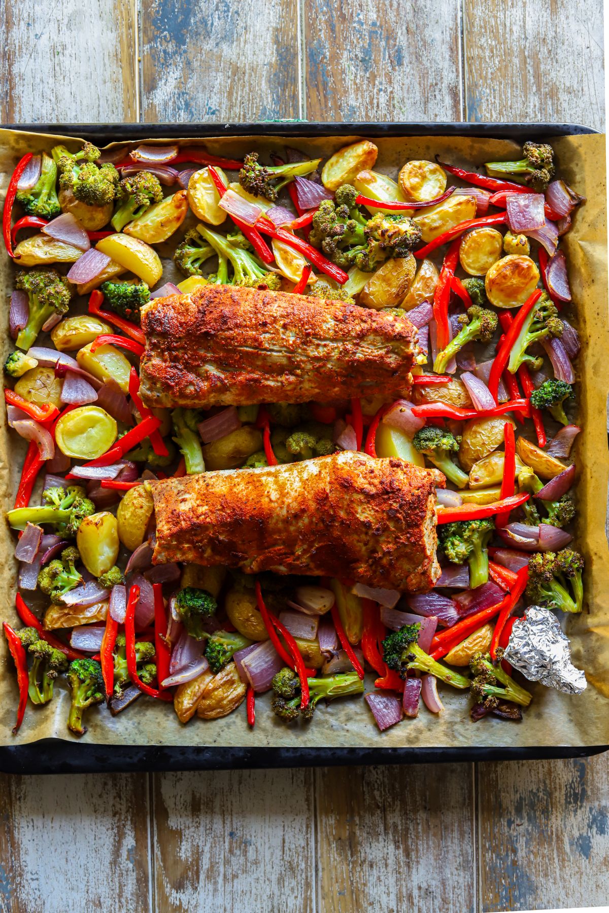 Healthy Baked Pork Tenderloin with Potatoes