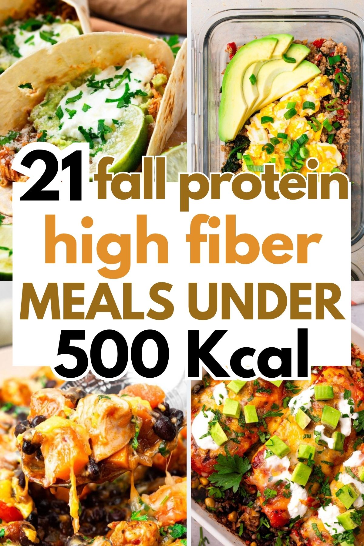 21 Fall High Protein High Fiber Meals Under 500 Calories