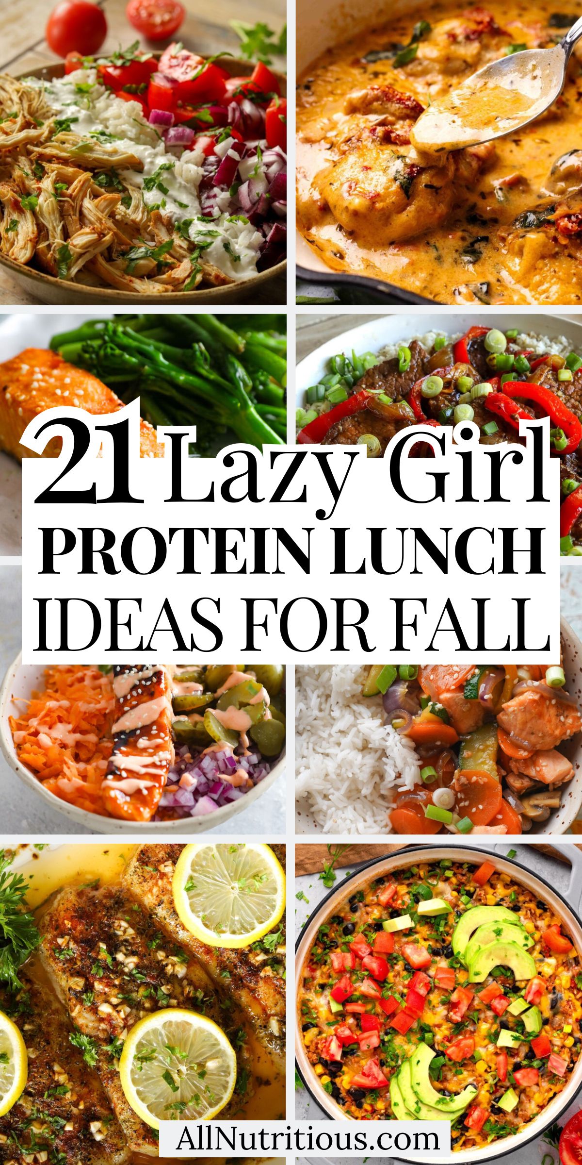 21 Fall Lazy Girl High Protein Lunch Ideas