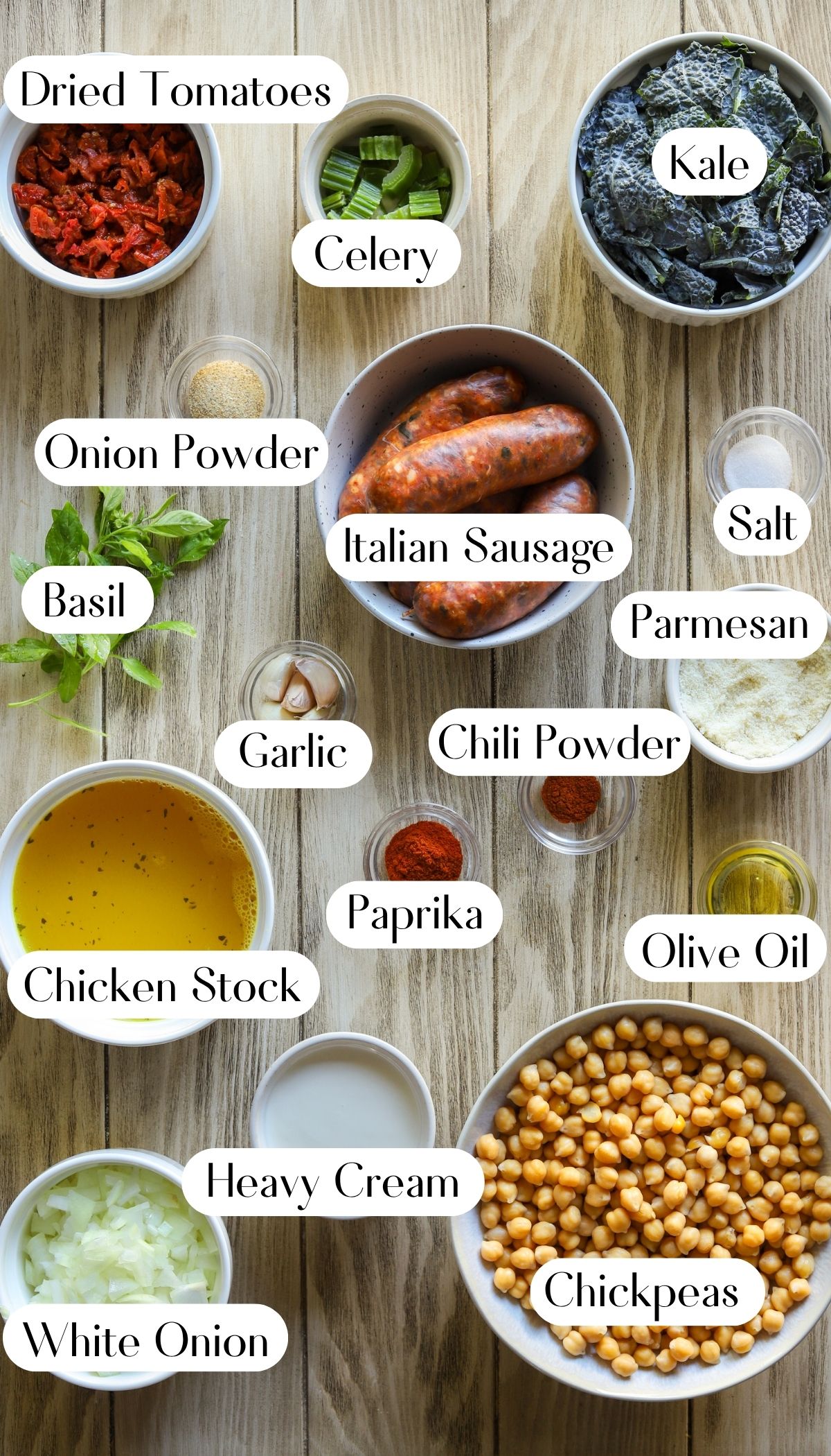 Delicious Tuscan Chickpea Soup Ingredients