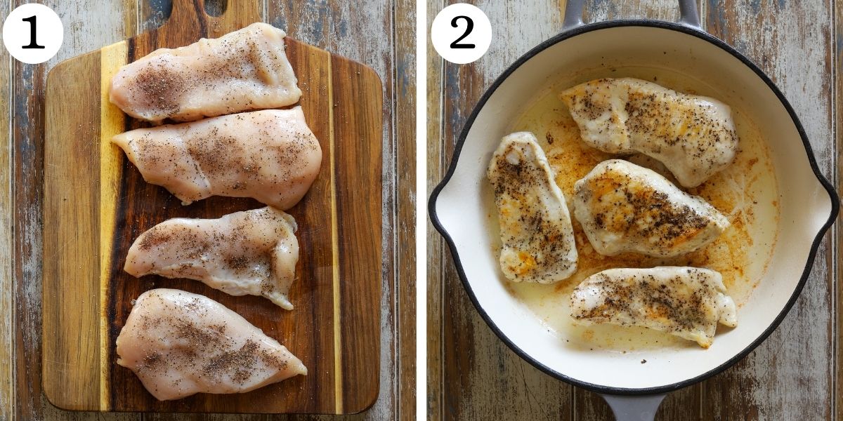 Mouthwatering Harissa Chicken with Sweet Potatoes Steps 1-2