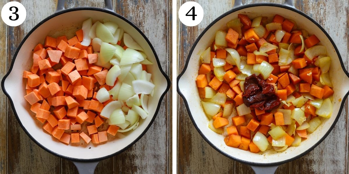 Tasty Harissa Chicken with Sweet Potatoes Steps 3-4