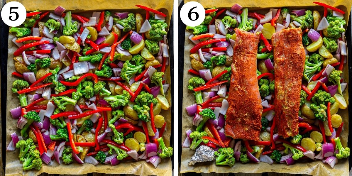Nutritious Baked Pork Tenderloin with Potatoes Steps 5-6