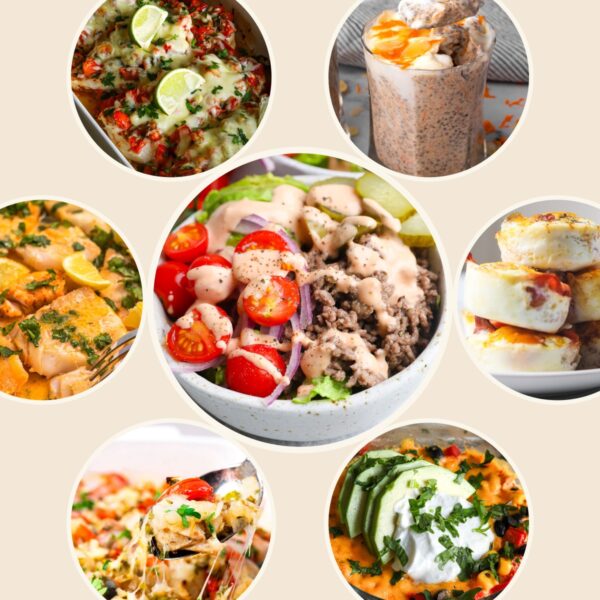 7 Day High Protein Meal Plan for One 1300 square